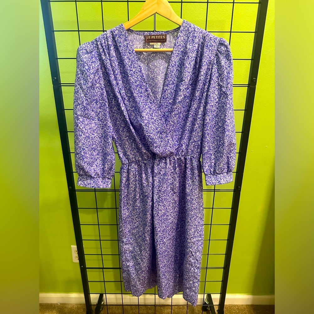JT Petites purple pattern dress